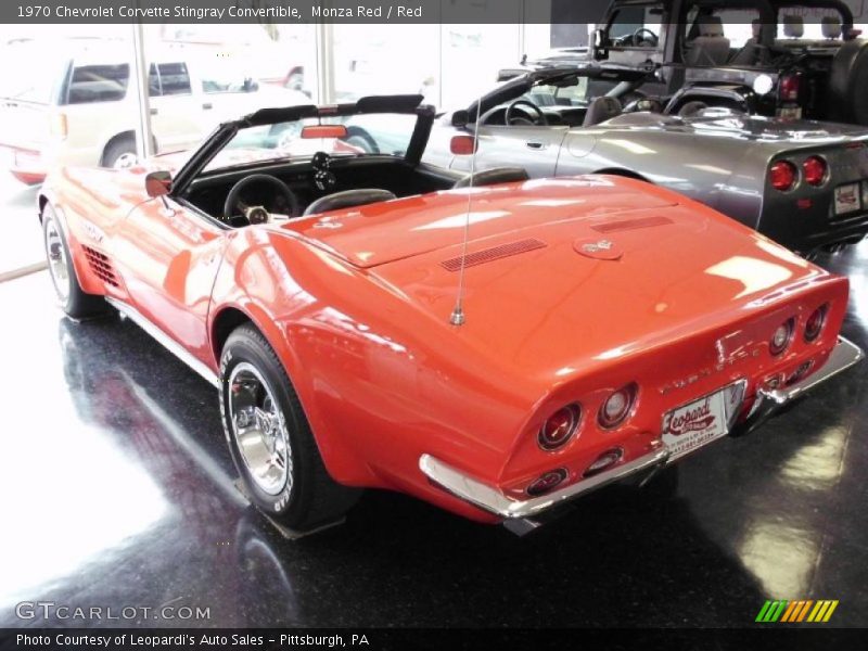 Monza Red / Red 1970 Chevrolet Corvette Stingray Convertible