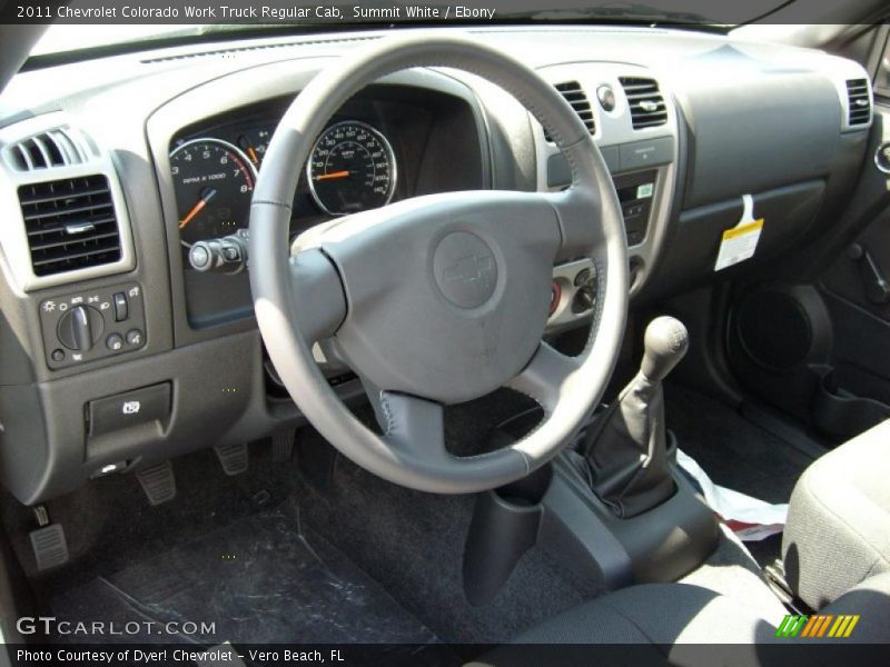Ebony Interior - 2011 Colorado Work Truck Regular Cab 