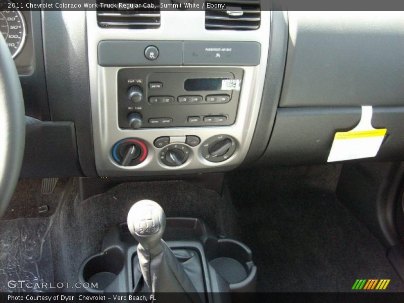  2011 Colorado Work Truck Regular Cab 5 Speed Manual Shifter