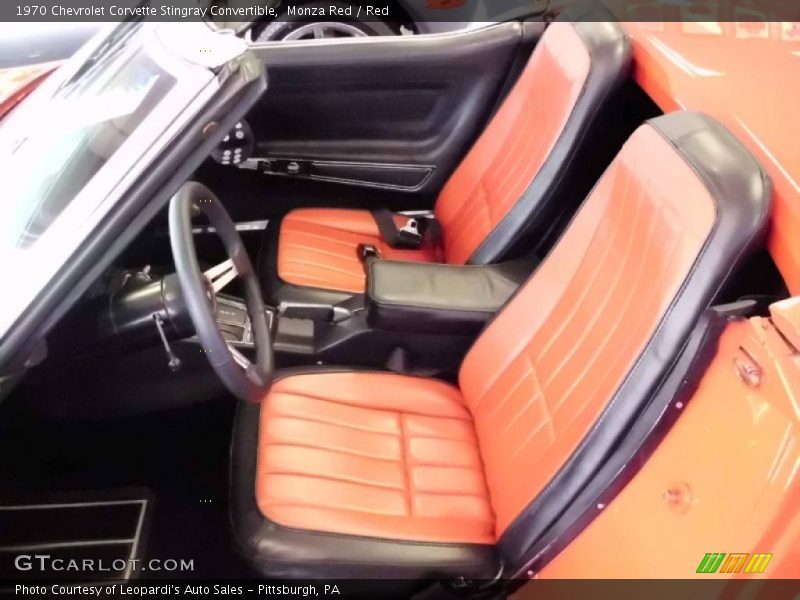  1970 Corvette Stingray Convertible Red Interior