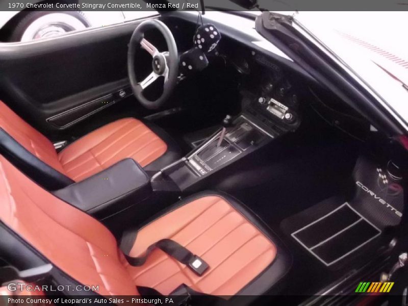  1970 Corvette Stingray Convertible Red Interior