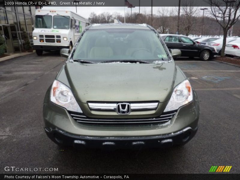 Green Tea Metallic / Ivory 2009 Honda CR-V EX-L 4WD