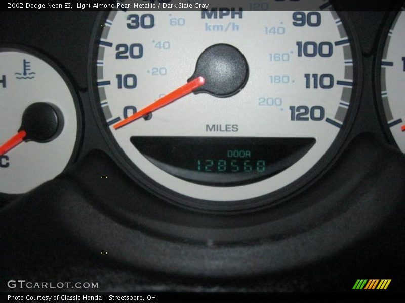Light Almond Pearl Metallic / Dark Slate Gray 2002 Dodge Neon ES
