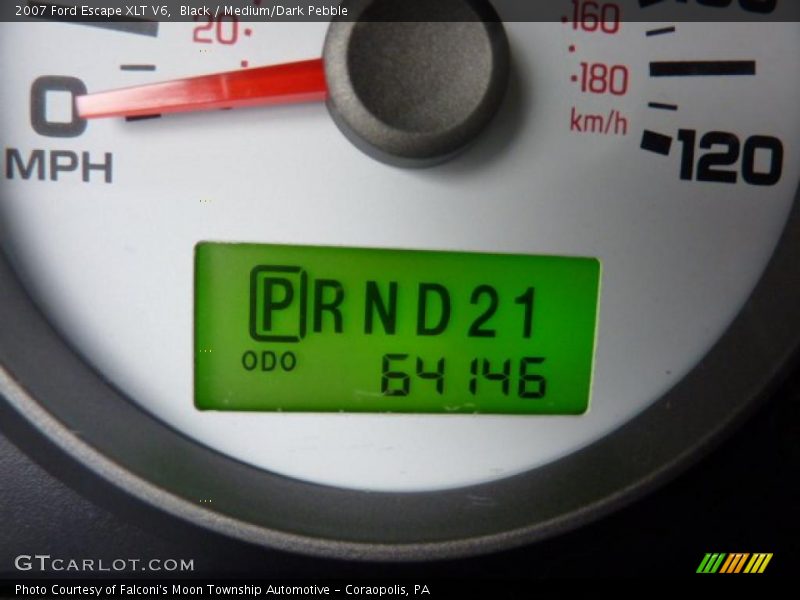 Black / Medium/Dark Pebble 2007 Ford Escape XLT V6