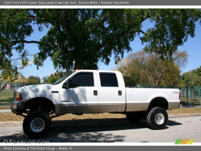 Oxford White / Medium Parchment 2000 Ford F350 Super Duty Lariat Crew Cab 4x4