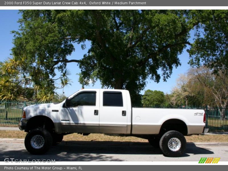 Oxford White / Medium Parchment 2000 Ford F350 Super Duty Lariat Crew Cab 4x4