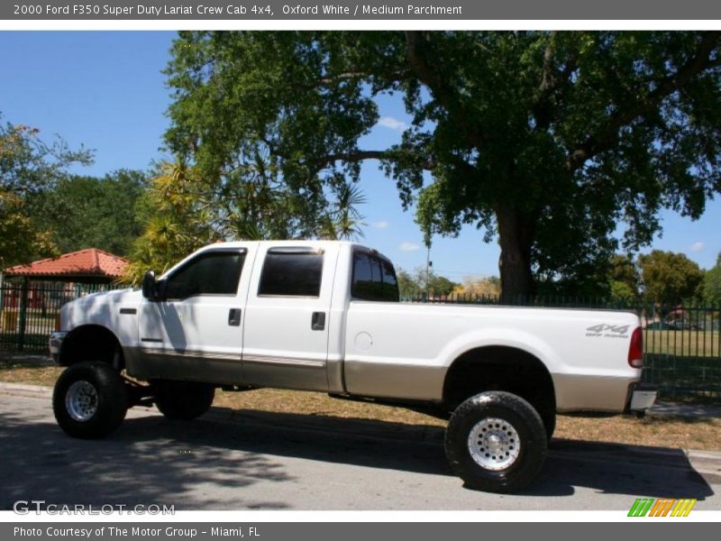Oxford White / Medium Parchment 2000 Ford F350 Super Duty Lariat Crew Cab 4x4