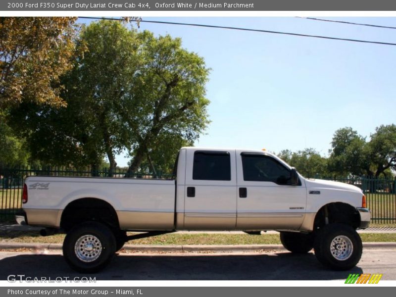 Oxford White / Medium Parchment 2000 Ford F350 Super Duty Lariat Crew Cab 4x4