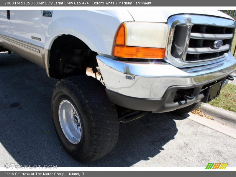 Oxford White / Medium Parchment 2000 Ford F350 Super Duty Lariat Crew Cab 4x4