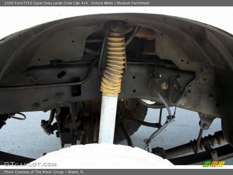 Oxford White / Medium Parchment 2000 Ford F350 Super Duty Lariat Crew Cab 4x4