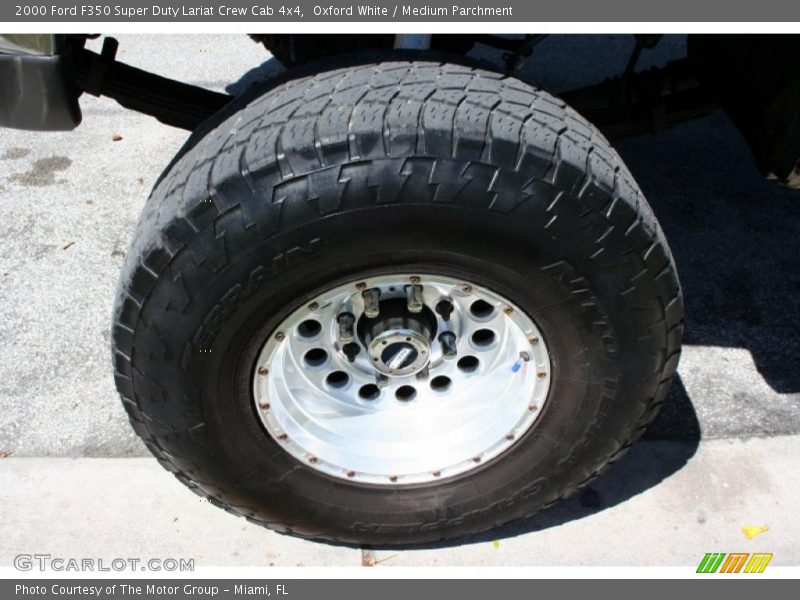 Oxford White / Medium Parchment 2000 Ford F350 Super Duty Lariat Crew Cab 4x4