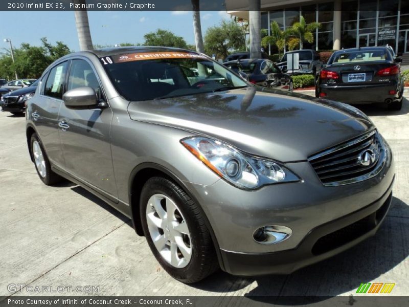 Front 3/4 View of 2010 EX 35