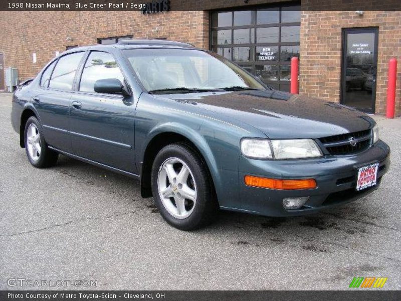 Blue Green Pearl / Beige 1998 Nissan Maxima