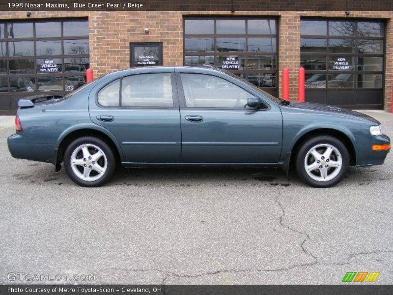 Blue Green Pearl / Beige 1998 Nissan Maxima