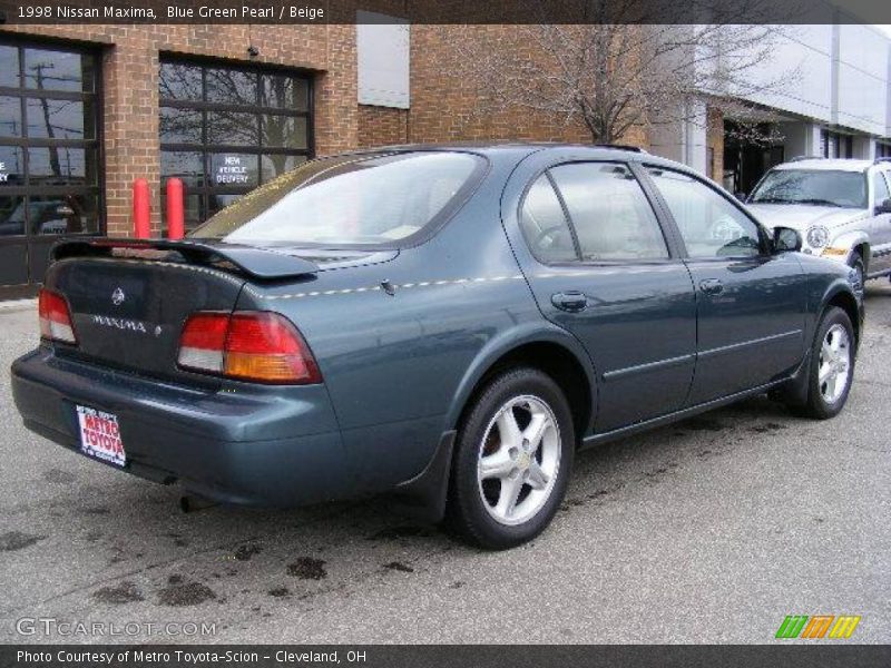 Blue Green Pearl / Beige 1998 Nissan Maxima