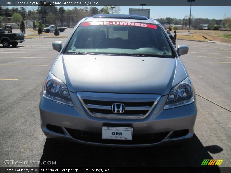 Slate Green Metallic / Olive 2007 Honda Odyssey EX-L