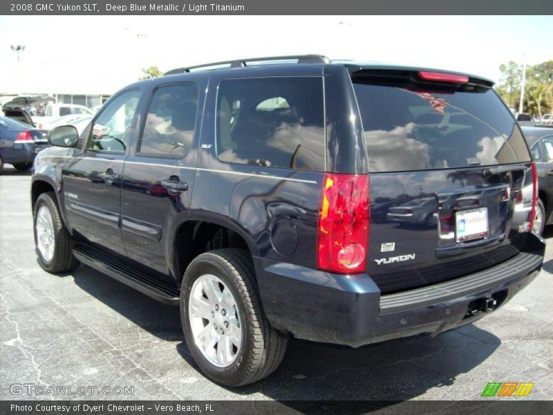 Deep Blue Metallic / Light Titanium 2008 GMC Yukon SLT