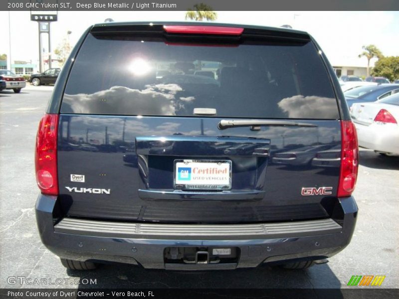 Deep Blue Metallic / Light Titanium 2008 GMC Yukon SLT