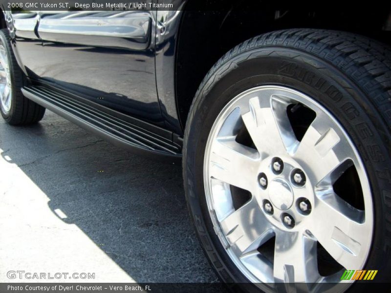 Deep Blue Metallic / Light Titanium 2008 GMC Yukon SLT