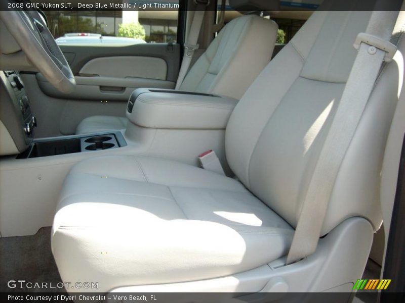 Deep Blue Metallic / Light Titanium 2008 GMC Yukon SLT