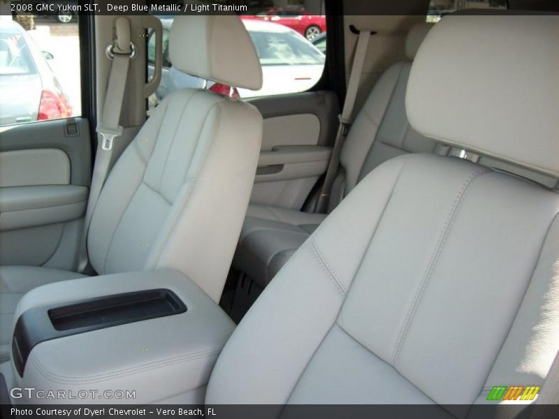 Deep Blue Metallic / Light Titanium 2008 GMC Yukon SLT