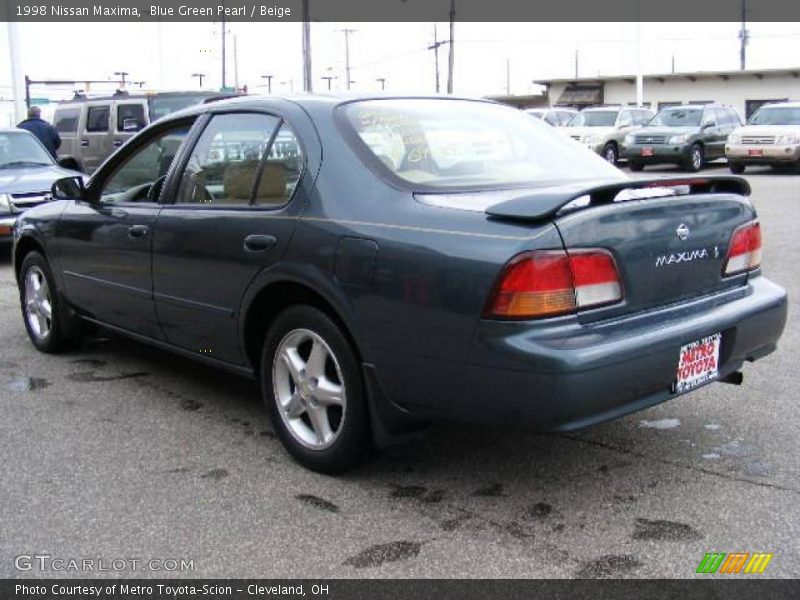 Blue Green Pearl / Beige 1998 Nissan Maxima