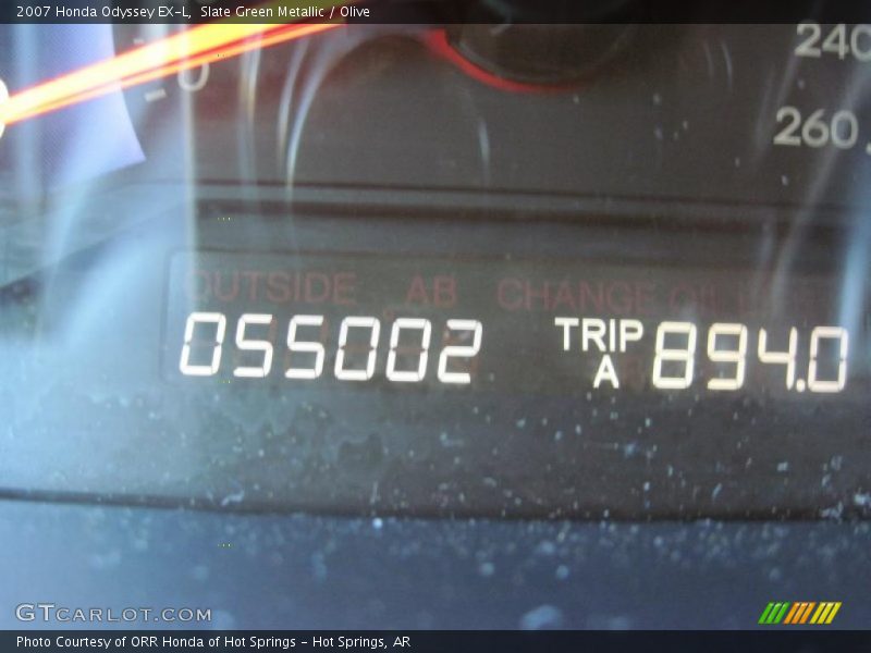 Slate Green Metallic / Olive 2007 Honda Odyssey EX-L