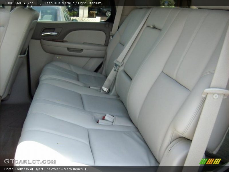 Deep Blue Metallic / Light Titanium 2008 GMC Yukon SLT