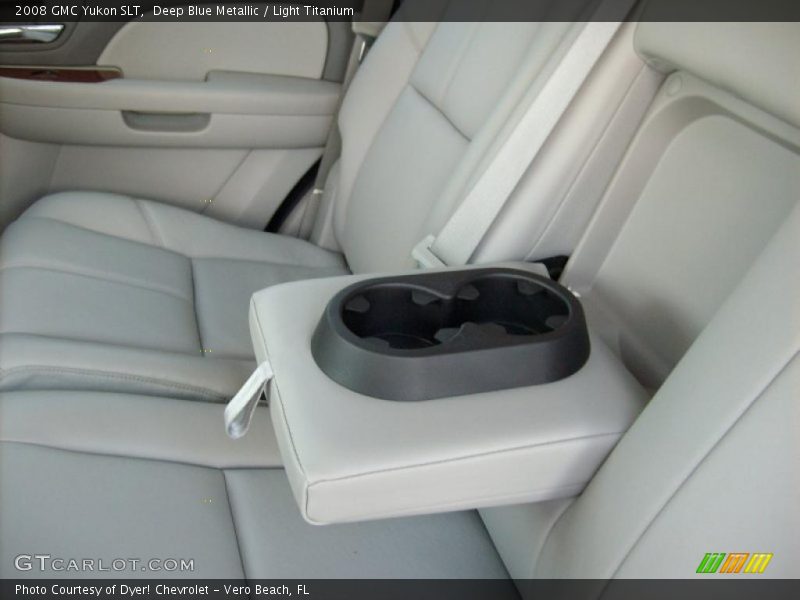 Deep Blue Metallic / Light Titanium 2008 GMC Yukon SLT