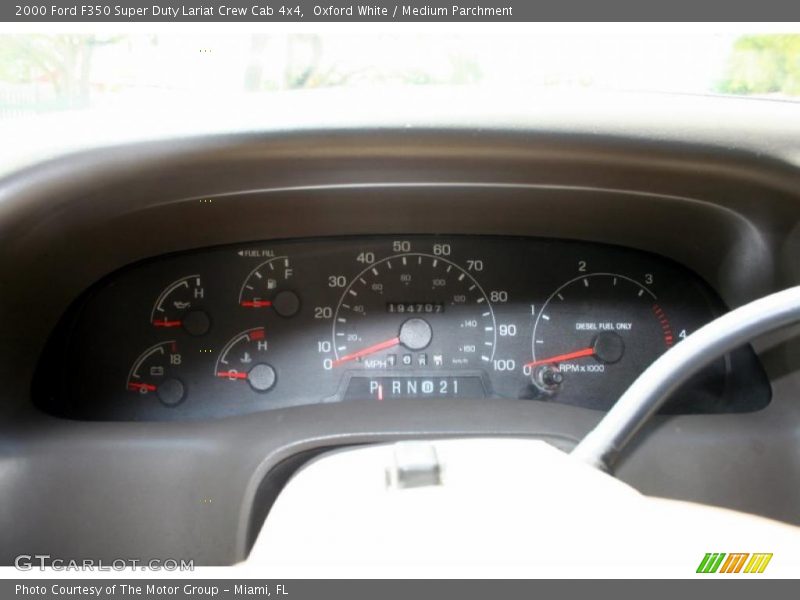 Oxford White / Medium Parchment 2000 Ford F350 Super Duty Lariat Crew Cab 4x4