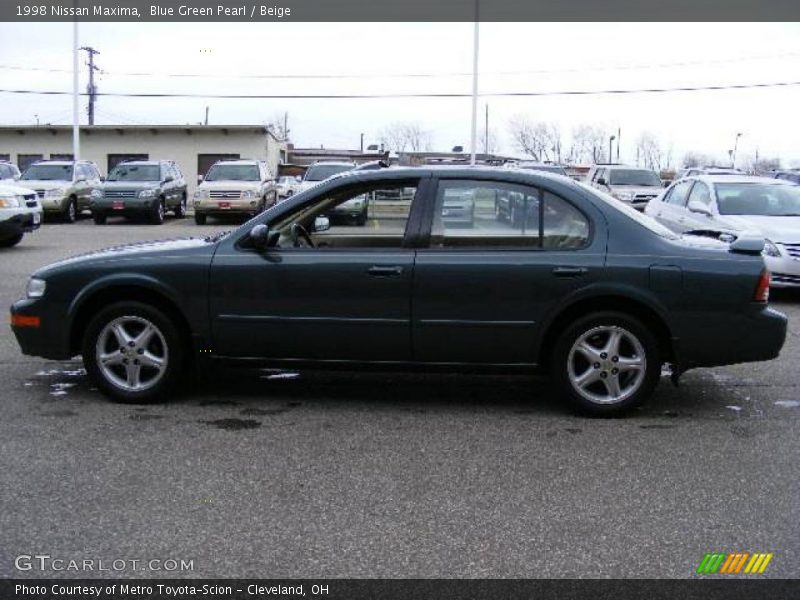 Blue Green Pearl / Beige 1998 Nissan Maxima