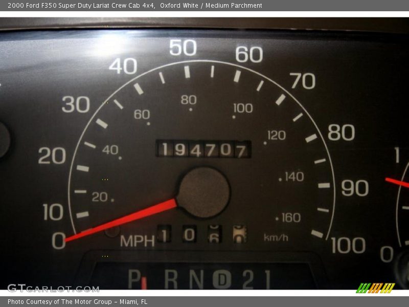 Oxford White / Medium Parchment 2000 Ford F350 Super Duty Lariat Crew Cab 4x4