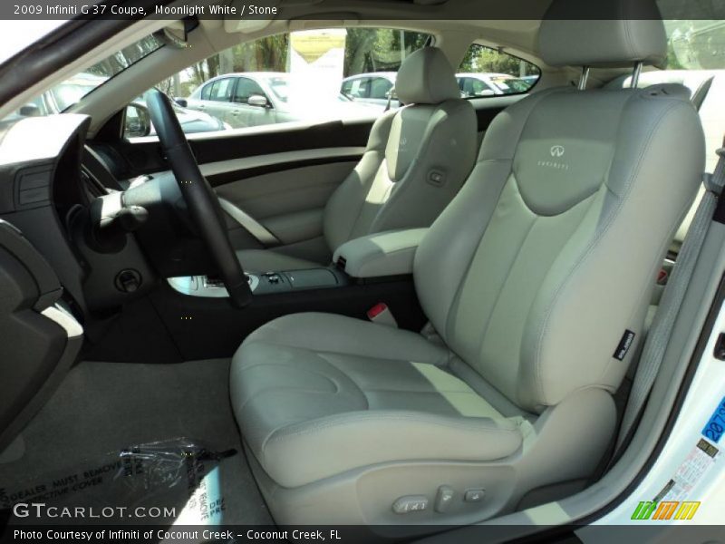 Moonlight White / Stone 2009 Infiniti G 37 Coupe
