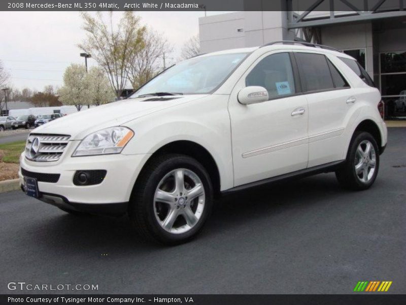 Arctic White / Macadamia 2008 Mercedes-Benz ML 350 4Matic