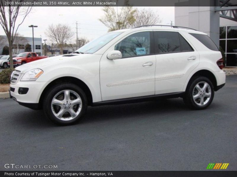 Arctic White / Macadamia 2008 Mercedes-Benz ML 350 4Matic