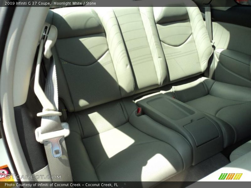Moonlight White / Stone 2009 Infiniti G 37 Coupe