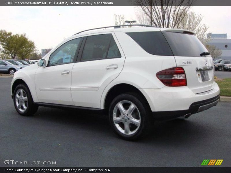 Arctic White / Macadamia 2008 Mercedes-Benz ML 350 4Matic