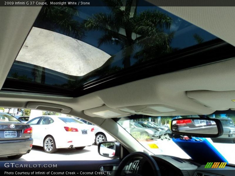 Moonlight White / Stone 2009 Infiniti G 37 Coupe