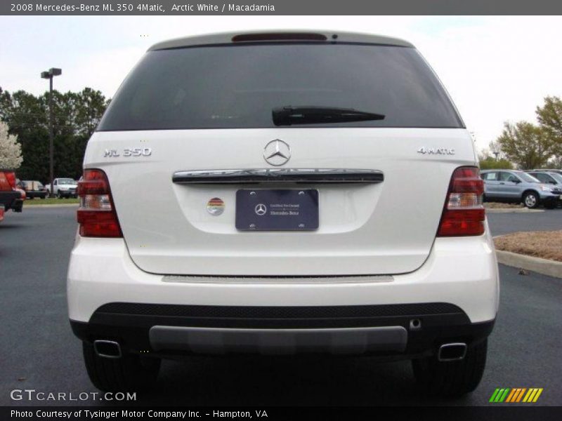 Arctic White / Macadamia 2008 Mercedes-Benz ML 350 4Matic