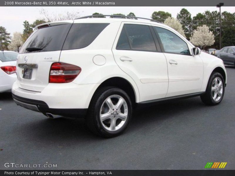 Arctic White / Macadamia 2008 Mercedes-Benz ML 350 4Matic