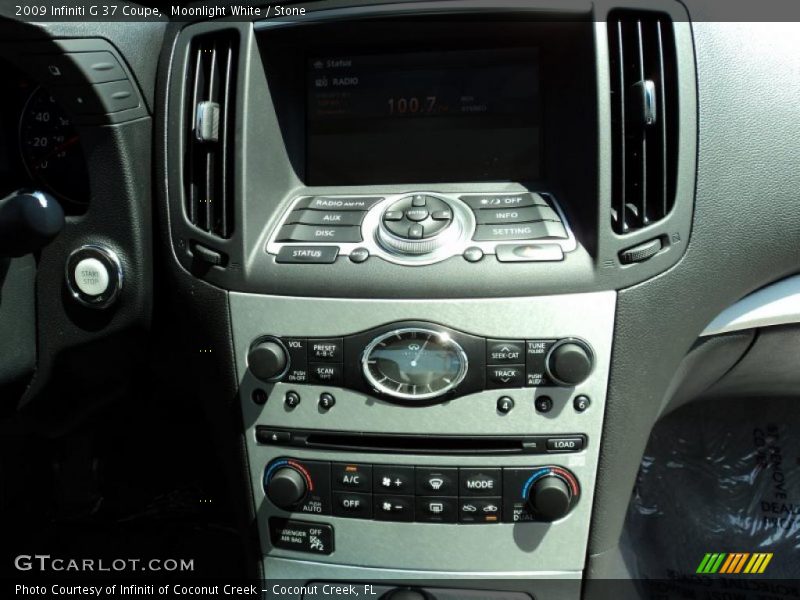 Moonlight White / Stone 2009 Infiniti G 37 Coupe