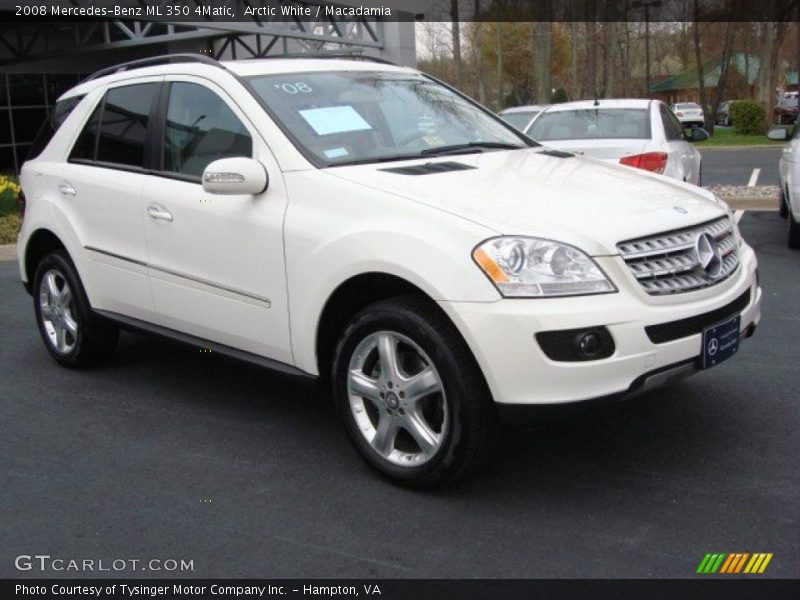 Arctic White / Macadamia 2008 Mercedes-Benz ML 350 4Matic