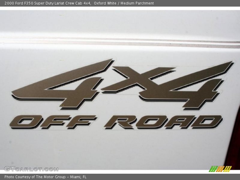 Oxford White / Medium Parchment 2000 Ford F350 Super Duty Lariat Crew Cab 4x4