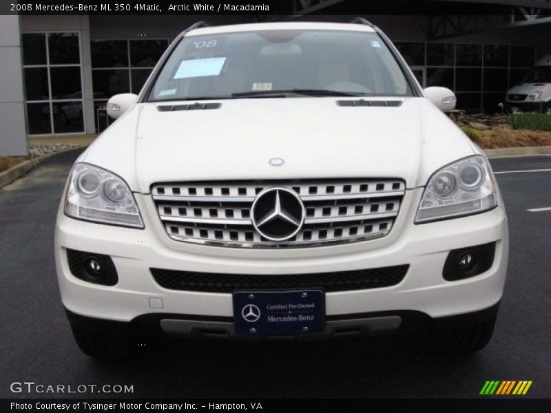 Arctic White / Macadamia 2008 Mercedes-Benz ML 350 4Matic