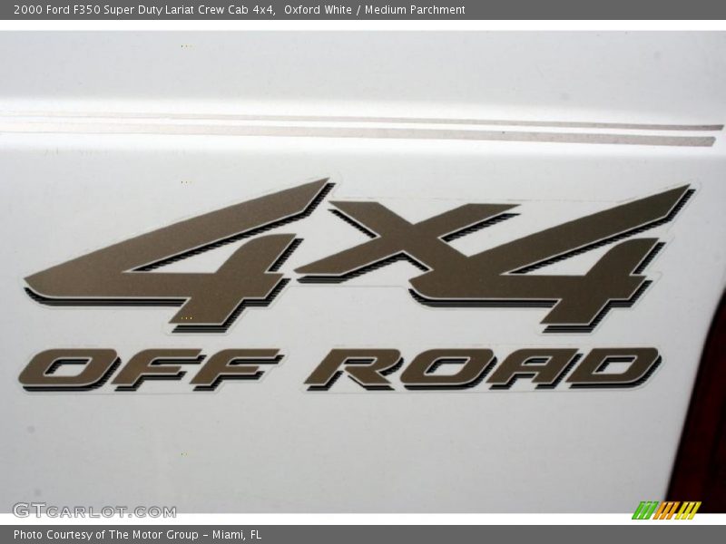 Oxford White / Medium Parchment 2000 Ford F350 Super Duty Lariat Crew Cab 4x4