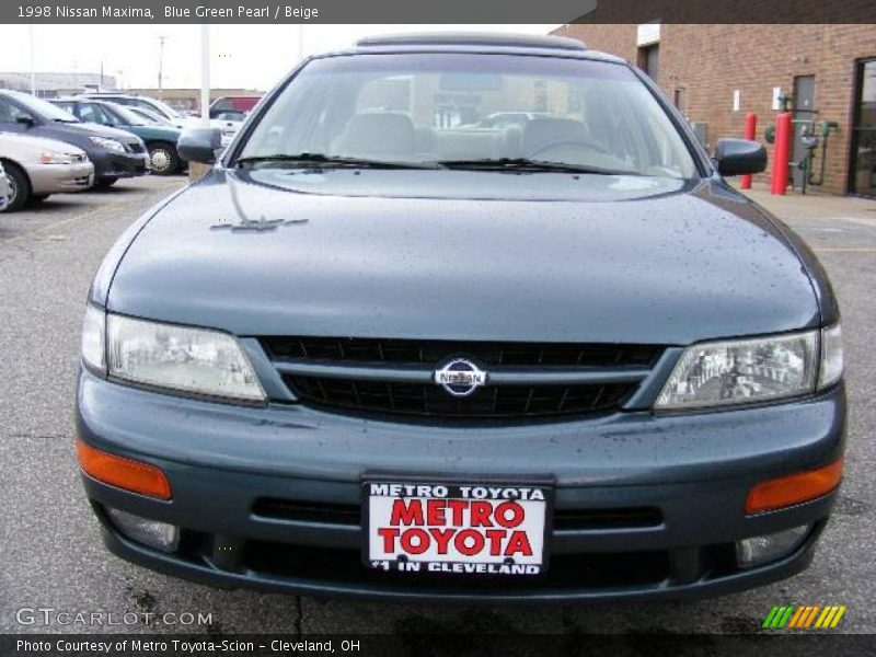 Blue Green Pearl / Beige 1998 Nissan Maxima