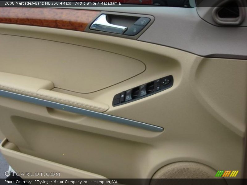 Arctic White / Macadamia 2008 Mercedes-Benz ML 350 4Matic