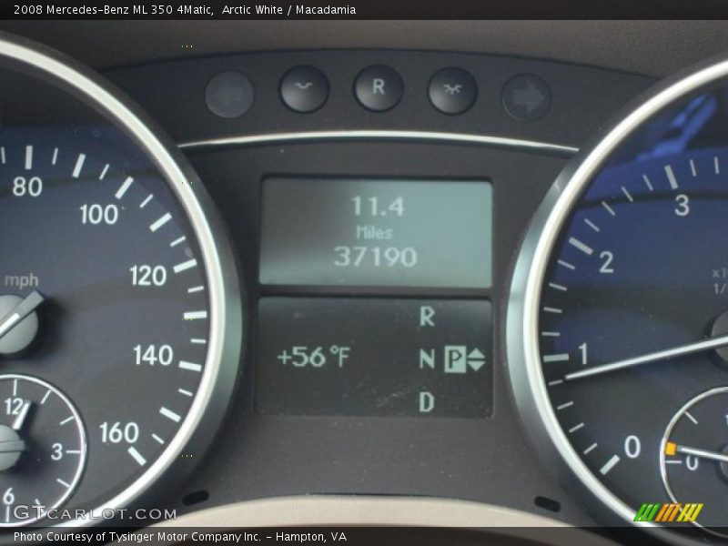 Arctic White / Macadamia 2008 Mercedes-Benz ML 350 4Matic