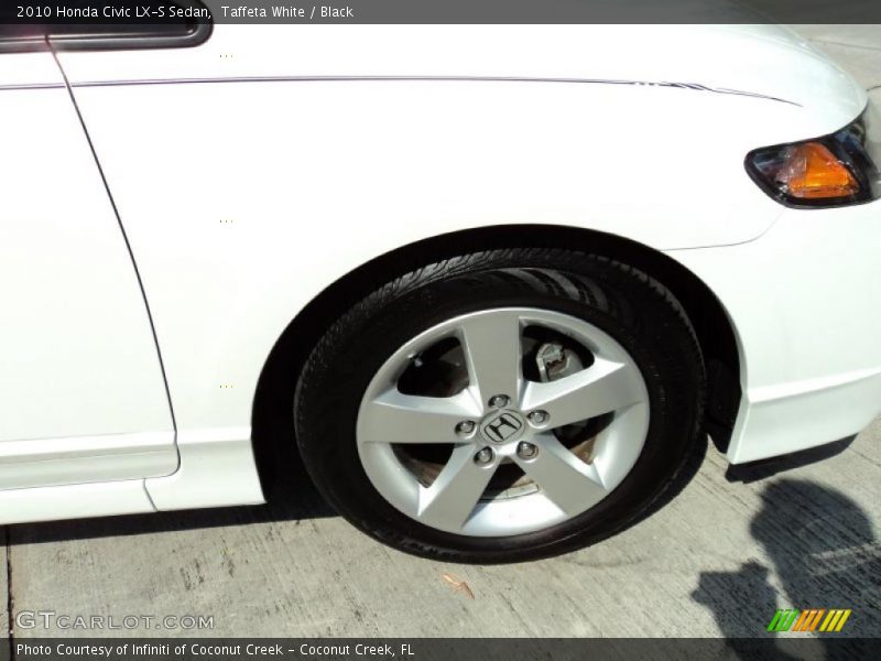 Taffeta White / Black 2010 Honda Civic LX-S Sedan