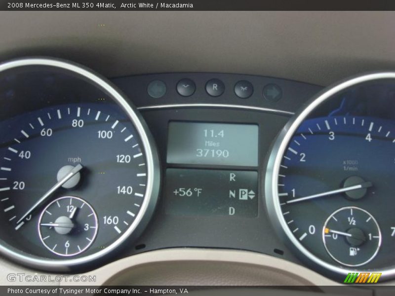 Arctic White / Macadamia 2008 Mercedes-Benz ML 350 4Matic